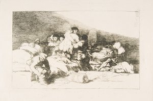 اللوحة 25 من كوارث الحرب كوارث الحرب: هذه أيضًا. أيضا ه ... ، 1810. بواسطة فرانسيسكو دي جويا