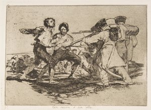اللوحة 2 من كوارث الحرب Los Desastres de la Guerra: Rightl ...، 1810 نشرت عام 1863. بواسطة فرانسيسكو دي جويا
