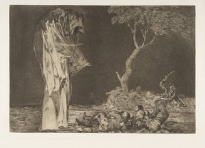 اللوحة 2 من التباينات: حماقة الخوف ، كاليفورنيا. 1816-23 نشر 1864. بواسطة فرانسيسكو دي جويا