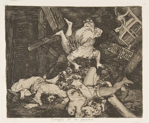 اللوحة 30 من كوارث الحرب كوارث الحرب: Ravag ... ، 1810 نشرت عام 1863. بواسطة فرانسيسكو دي جويا