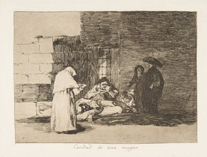 اللوحة 49 من كوارث الحرب Los Desastres de la Guerra: A ...، 1811-12 نشرت عام 1863. بواسطة فرانسيسكو دي جويا