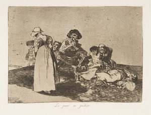 اللوحة 55 من كوارث الحرب Los Desastres de la Guerra: Th ...، 1811-12 نشرت عام 1863. بواسطة فرانسيسكو دي جويا