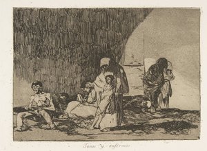 اللوحة 57 من كوارث الحرب Los Desastres de la Guerra: Th ...، 1811-12 نشرت عام 1863. بواسطة فرانسيسكو دي جويا