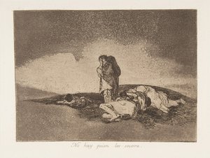 اللوحة 60 من كوارث الحرب Los Desastres de la Guerra: Th ...، 1811-12 نشرت عام 1863. بواسطة فرانسيسكو دي جويا