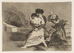اللوحة 9 من كوارث الحرب Los Desastres de la Guerra: قاموا ... ، 1810 المنشورة عام 1863. بواسطة فرانسيسكو دي جويا