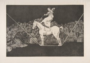 اللوحة B من المتباينات: حماقة دقيقة ، كاليفورنيا. 1816-23 نشرت قبل عام 1877. بواسطة فرانسيسكو دي جويا