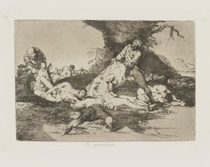 حد ذاته. (إنهم يستفيدون منها) ، رر. 16 من سلسلة Los desastres de la guerra (كوارث الحرب) بواسطة فرانسيسكو دي جويا