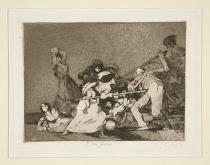 يا ابن فيراس (وهم مثل الوحوش البرية) ، رر. 5 من Los desastres de la guerra (كوارث الحرب) بواسطة فرانسيسكو دي جويا