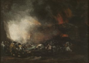 حريق المستشفى ، ج. 1810. بواسطة فرانسيسكو جويا دي