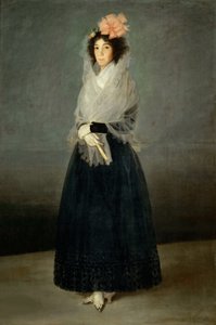 صورة للكونتيسة ديل كاربيو ، ماركيزا دي لا سولانا 1757-1795 ، حوالي 1794. بواسطة فرانسيسكو جويا دي