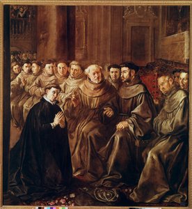 St Bonaventure Enters the Franciscan Order (oil on canvas بواسطة فرانسيسكو هيريرا