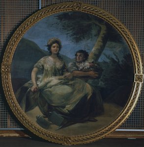 Allegory of agriculture, c.1805 (tempera on canvas) بواسطة فرانسيسكو خوسيه دي جويا إي لوسينتس