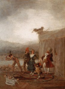 كوميديا ديلارتي (كوميديا إيطالية) ، أو كاريكاتير متنقل بقلم فرانسيسكو دي جويا (1746-1828) بواسطة فرانسيسكو خوسيه دي جويا إي لوسينتس