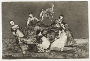 GOYA Y LUCIENES ، فرانسيسكو دي (1746-1828). الأمثال. لغز أنثى. 1815-1824. (24