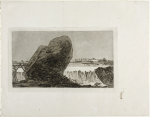 منظر طبيعي مع شلال قبل عام 1810 بواسطة فرانسيسكو دي جويا