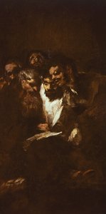 رجال يقرأون بواسطة فرانسيسكو دي جويا (1746-1828) بواسطة فرانسيسكو خوسيه دي جويا إي لوسينتس