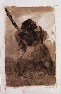 صورة ظلية من سلسلة السجناء (Drawing بواسطة فرانسيسكو دي جويا