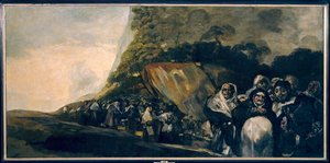 مصدر اللوحة هو مصدر لوحة سان إيسيدرو لفرانشيسكو دي جويا (1746-1828) في مدريد في القرن التاسع عشر. متحف برادو بواسطة فرانسيسكو دي جويا