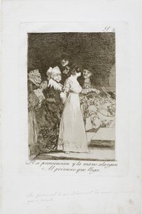 يقولون "نعم" وأعطوا يدهم للقادم الأول ، اللوحة الثانية من لوس كابريتشوس ، 1797-99 بواسطة فرانسيسكو دي جويا