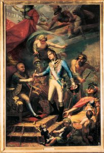 عيّن تشارلز الرابع ملك إسبانيا (1748-1819) مانويل جودوي (1767-1851) أميرالًا للبحرية بواسطة فرانسيسكو لاكر وفالديرمونت