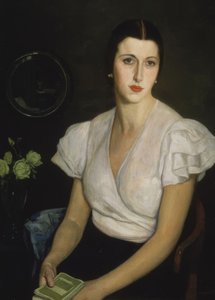 UNTITLED - (PORTRAIT LADY مع كتاب في اليد)