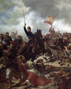 الجنرال جون بريم وبراتس (1814-70) في معركة تطوان في بواسطة فرانسيسكو سانس واي كابوت