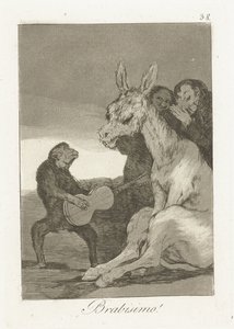أحسنت! برابيسيمو! (العنوان على الكائن) لوس كابريتشوس (عنوان المسلسل) بواسطة فرانسيسكو دي جويا