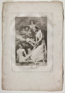 Caprichos: ضربة ، 1799. بواسطة فرانسيسكو دي جويا