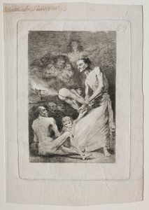 Caprichos: ضربة ، ج. 1799. بواسطة فرانسيسكو دي جويا