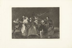 الثلاثي الحماقة ثلاثية متباينة لوس ديسبارتس (الحماقات) (عنوان المسلسل) لوس الأمثال (الأمثال) (عنوان المسلسل) بواسطة فرانسيسكو دي جويا