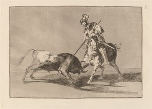 El Cid Campeador يرمي ثورًا آخر (The Cid Campeador Spearing Another Bull) بواسطة فرانسيسكو دي جويا