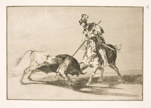 El Cid Campeador يخدع ثورًا آخر بواسطة فرانسيسكو دي جويا