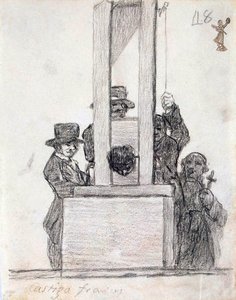 العقوبة الفرنسية ، بين 1824 و 1828. بواسطة فرانسيسكو دي جويا