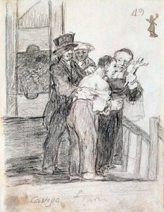 العقوبة الفرنسية ، بين 1824 و 1828. بواسطة فرانسيسكو دي جويا