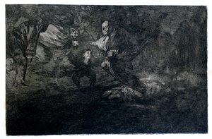 لغز جنائزي ، 1819-1823 بواسطة فرانسيسكو دي جويا