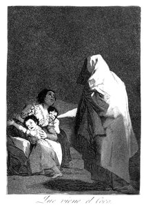 هنا يأتي البعبع ، 1799 بواسطة فرانسيسكو دي جويا