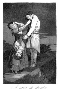 البحث عن الأسنان ، 1799 بواسطة فرانسيسكو دي جويا
