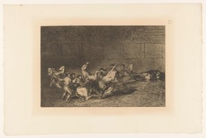 Picador steekt een lans in een stier مجموعتان من البيكادور غارقة في ثور واحد Stierengevechten (عنوان المسلسل) La Taureaumachie (عنوان المسلسل) مصارعة الثيران (عنوان المسلسل) بواسطة يوجين لويزيليت