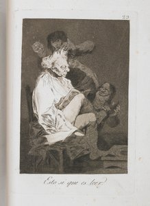 لوحة من لوس كابريتشوس ، 1797-1798 بواسطة فرانسيسكو دي جويا