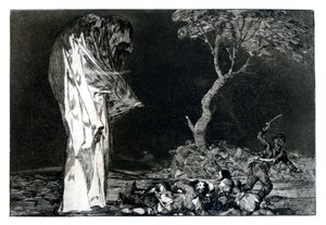 لغز الخوف ، 1819-1823 بواسطة فرانسيسكو دي جويا