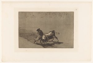 Stierenvechter في ساحة een طالب فالس الماهر ، مكتومًا ، يسخر من الثور بإفلاسه Stierengevechten (عنوان المسلسل) La Taureaumachie (عنوان المسلسل) مصارعة الثيران (عنوان المسلسل) بواسطة يوجين لويزيليت