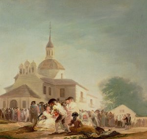 صومعة سان إيسيدرو ، مدريد ، 1788 بواسطة فرانسيسكو دي جويا