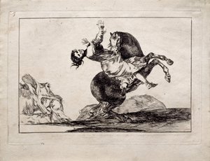 خاطف الخيل من مسلسل Los Disparates Follies ، 1815-1819 بواسطة فرانسيسكو دي جويا