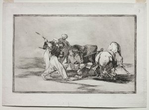 استقر المغاربة في إسبانيا ، متخلين عن خرافات القرآن ، اعتمدوا هذا الفن ... ، 1815-1816 بواسطة فرانسيسكو دي جويا