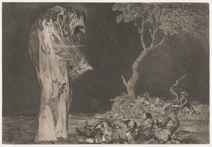 الأمثال: حماقة الخوف ، 1864. بواسطة فرانسيسكو دي جويا