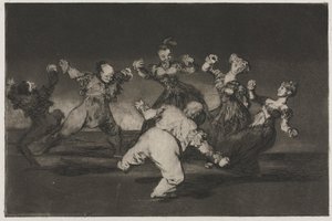 الأمثال: إذا كانت ماريون سترقص ، فعليها أن تأخذ العواقب ، 1864. بواسطة فرانسيسكو دي جويا