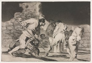 الأمثال: حماقة الغضب ، 1864. بواسطة فرانسيسكو دي جويا