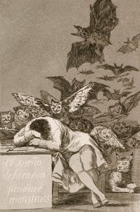 The Sleep of Reason ينتج الوحوش بواسطة فرانسيسكو جويا بواسطة فرانسيسكو دي جويا
