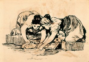 الغسالات ، أواخر القرن الثامن عشر وأوائل القرن التاسع عشر (رسم) بواسطة فرانسيسكو دي جويا