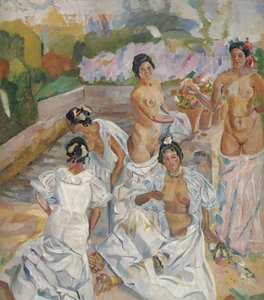 الحمام (إشبيلية) - إيتورينو ، فرانسيسكو (1864-1924) - ج. 1908 - زيت على قماش - 200 × 174 - متحف كارمن تايسن ، ملقة بواسطة فرانسيسكو دي إتورينو